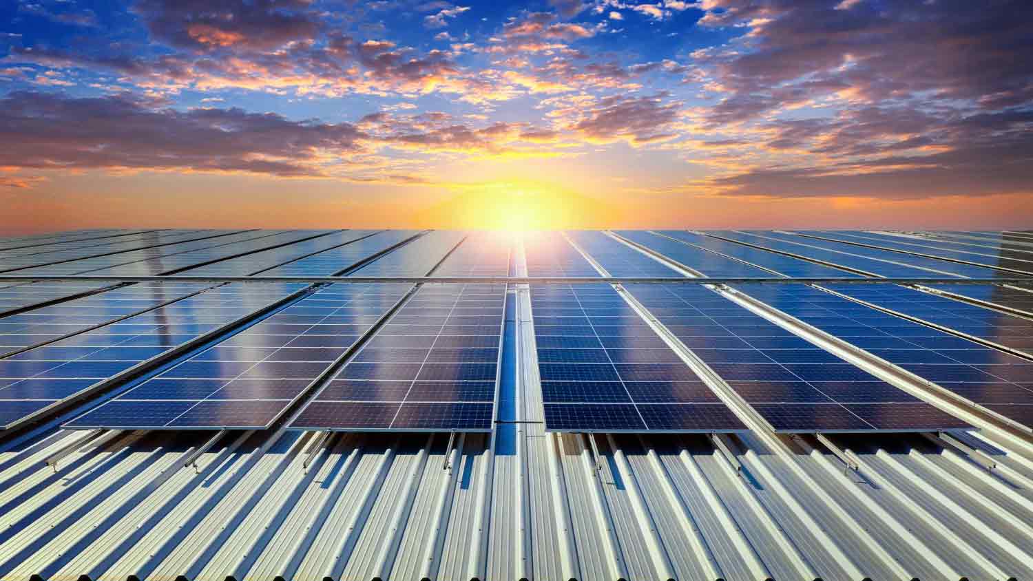Solar Panels Background